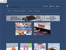 Tablet Screenshot of just-think-toys.com